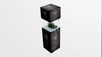 aquarium in the style of minimalism low-poly