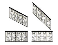 forging iron forged balcony railing 04