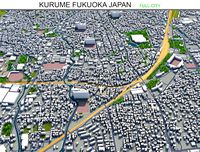 kurume city fukuoka japan 50km