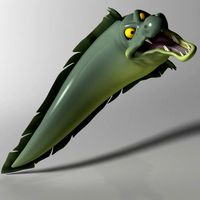 cartoon moray eel rigged