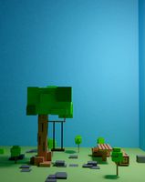 A small island with a boat