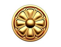 rosette carved decoration cnc 07