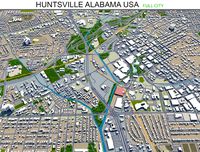 huntsville city alabama usa 50km