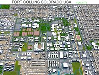 fort collins city colorado usa 30km
