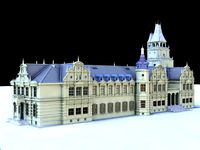 detailed 3d castle