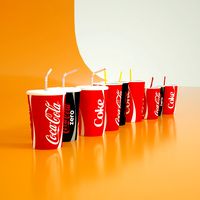 set of coca-cola cups s