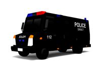 Cartoon Police Van 1