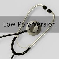 Medical stethoscope rigged LowPoly version