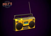 Radio Set - Low Poly Stylized