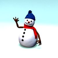 cartoon snowman
