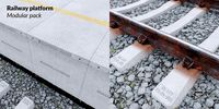 Railway platform - Modular pack