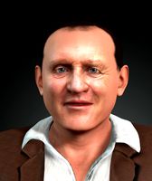 anthony hopkins 3d design ready for animation