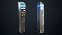 parking meter - low poly