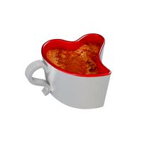 heart shaped coffee cup