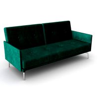sofa velvet emerald