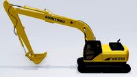 Model3D excavator Sumitomo SH200LC