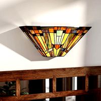 Charles 1 - Light Dimmable Yellow Brown Flush Mounted Sconce