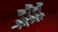 crankshaft and piston