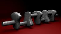 crankshaft PBR texture low-poly PBR UV map
