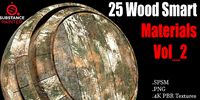 25 Wood Smart Materials  4K PBR Textures Vol