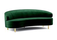 Baila Grey Velvet Sofa