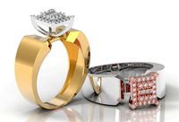 M1299015 Baguette ring | 3D