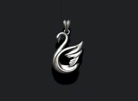 Swan pendant | 3D