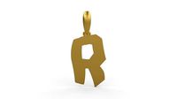 Initial Letters Pendant TimeBomb R | 3D