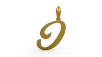 Initial Letters Pendant Painter I | 3D