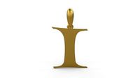 Initial Letters Pendant Jester Extended I | 3D