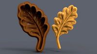 Acorn Tree Leaf Cookie Stamp | 3D