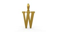 Initial Letters Pendant Gloucester W | 3D