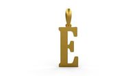 Initial Letters Pendant Gloucester E | 3D