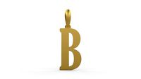 Initial Letters Pendant Gloucester B | 3D