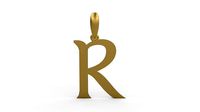 Initial Letters Pendant Dumbledor R | 3D