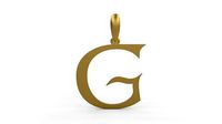 Initial Letters Pendant Dumbledor G | 3D