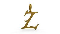 Initial Letters Pendant Creator Campo Z | 3D
