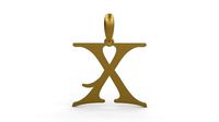 Initial Letters Pendant Creator Campo X | 3D