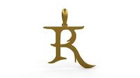 Initial Letters Pendant Creator Campo R | 3D