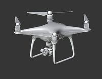 DJI Panthom Pro 4 Drone High detailed | 3D