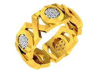 DIAMOND BAND RING R15 | 3D