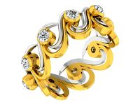 DIAMOND BAND RING R10 | 3D