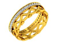 DIAMOND BAND RING R9 | 3D