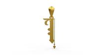 Initial Letters Pendant Angel Rhapsody I | 3D