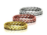 Braided Ring Rope Design Band Ring 3dmodel MANY FINGERS | 3D