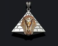Egyptian Pharaoh pyramid pendant | 3D