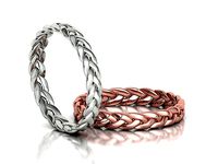 Braided Woven Band Ring Knot Ring  Printable 3dmodel | 3D