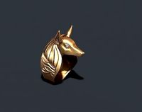 Egyptian Anubis head ring 3d | 3D