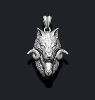 Sheep wolf pendant | 3D