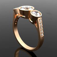 Engagment and wedding ring printable | 3D